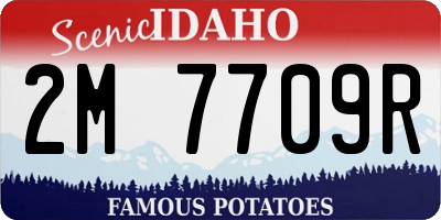 ID license plate 2M7709R