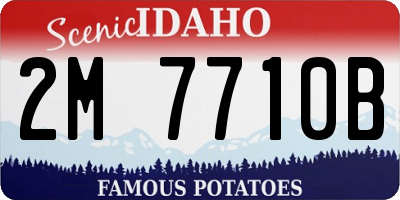 ID license plate 2M7710B