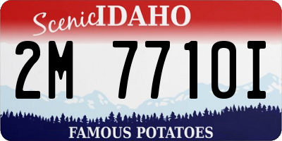 ID license plate 2M7710I