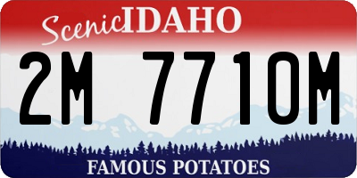 ID license plate 2M7710M