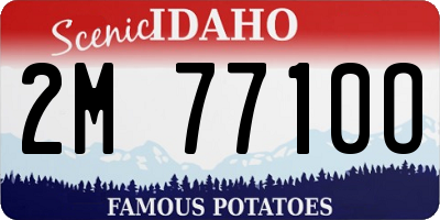 ID license plate 2M7710O
