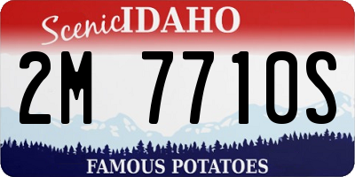 ID license plate 2M7710S