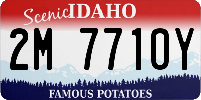 ID license plate 2M7710Y