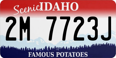 ID license plate 2M7723J