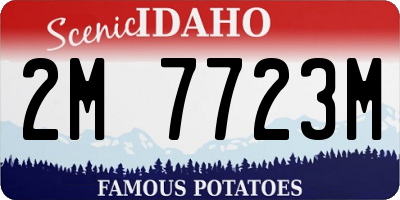 ID license plate 2M7723M