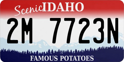 ID license plate 2M7723N