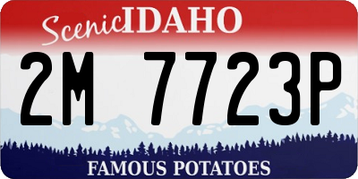 ID license plate 2M7723P