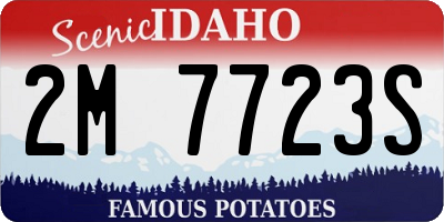 ID license plate 2M7723S