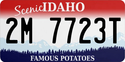 ID license plate 2M7723T