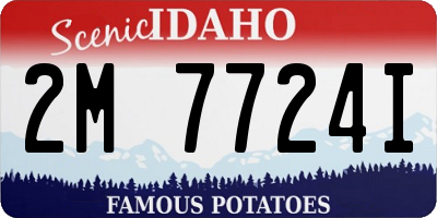 ID license plate 2M7724I