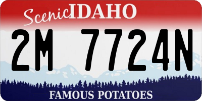 ID license plate 2M7724N