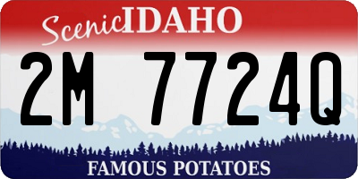 ID license plate 2M7724Q