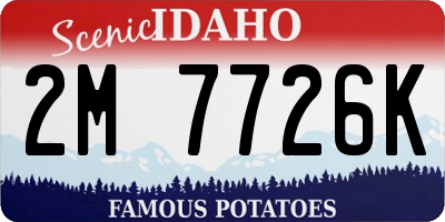 ID license plate 2M7726K