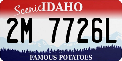 ID license plate 2M7726L