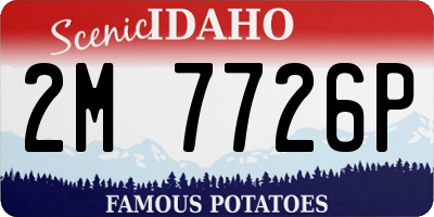 ID license plate 2M7726P