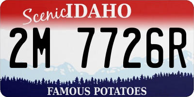 ID license plate 2M7726R