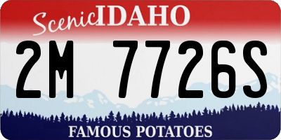 ID license plate 2M7726S