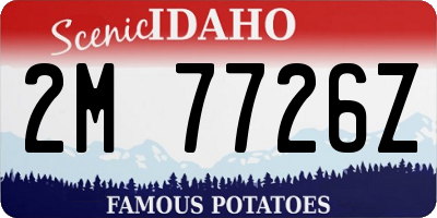 ID license plate 2M7726Z