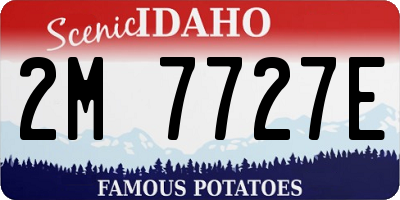 ID license plate 2M7727E