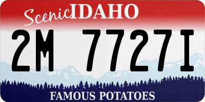 ID license plate 2M7727I