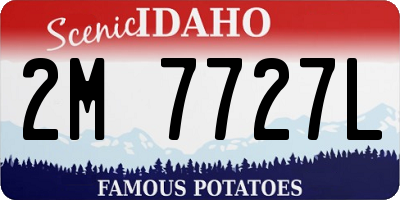 ID license plate 2M7727L