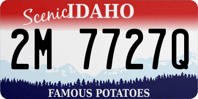 ID license plate 2M7727Q