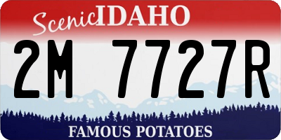 ID license plate 2M7727R