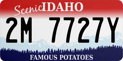 ID license plate 2M7727Y