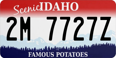 ID license plate 2M7727Z