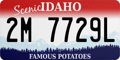 ID license plate 2M7729L