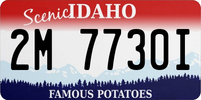 ID license plate 2M7730I