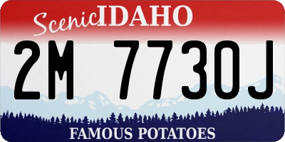 ID license plate 2M7730J