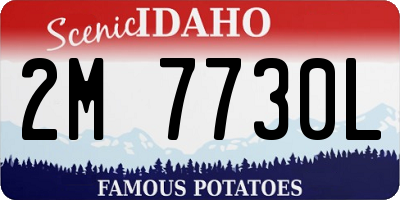 ID license plate 2M7730L