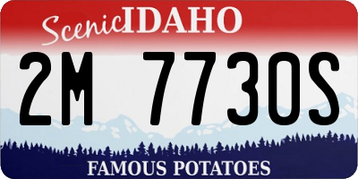 ID license plate 2M7730S