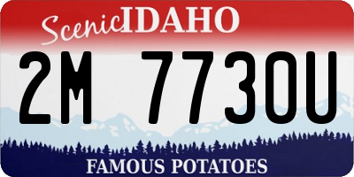 ID license plate 2M7730U