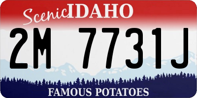 ID license plate 2M7731J