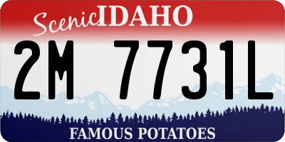 ID license plate 2M7731L