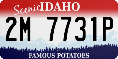 ID license plate 2M7731P