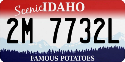 ID license plate 2M7732L