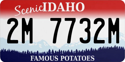 ID license plate 2M7732M