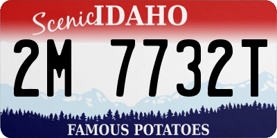 ID license plate 2M7732T