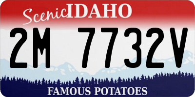 ID license plate 2M7732V