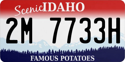 ID license plate 2M7733H