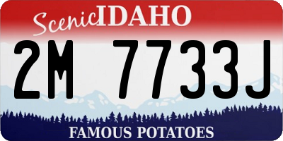 ID license plate 2M7733J