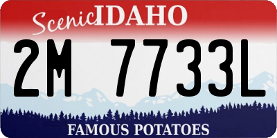 ID license plate 2M7733L