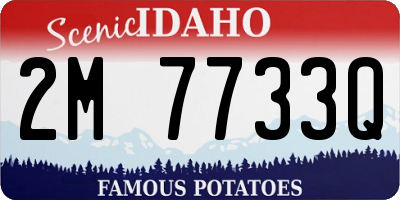 ID license plate 2M7733Q