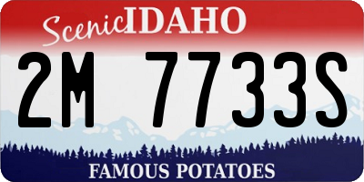 ID license plate 2M7733S