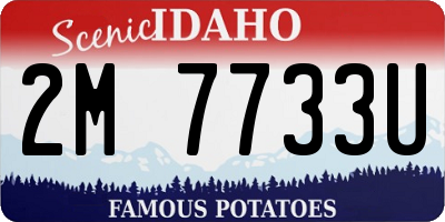 ID license plate 2M7733U