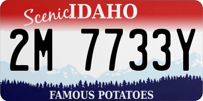 ID license plate 2M7733Y