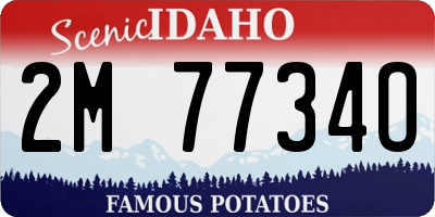 ID license plate 2M7734O